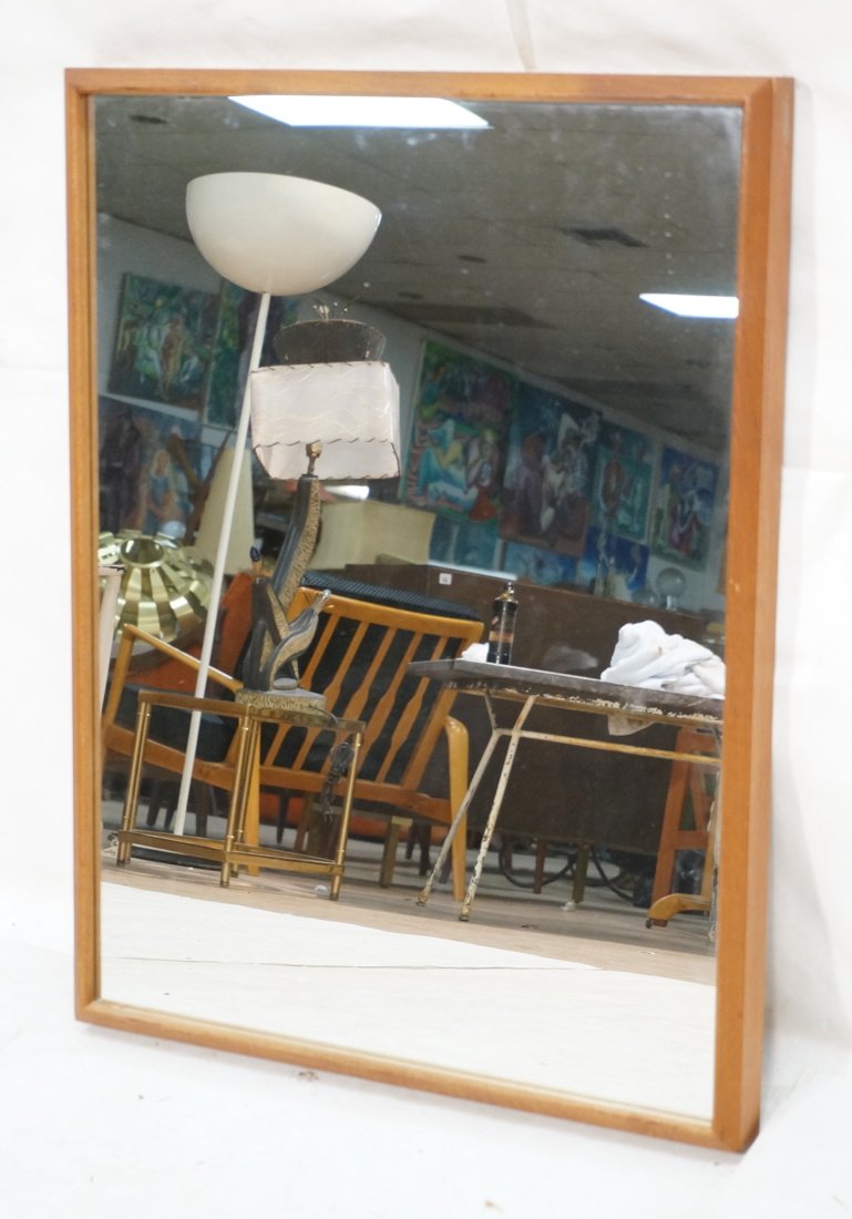 Danish Teak Wall Mirror. Marked VILDBJERG  Mobelf (1 of 8)