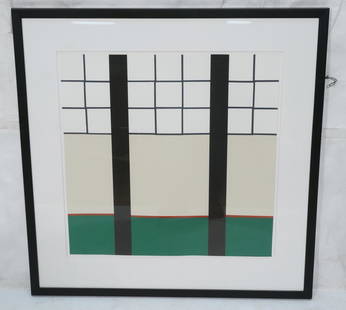 STEPHEN WESTFALL Modernist Silkscreen Print. Penc: STEPHEN WESTFALL Modernist Silkscreen Print. Pencil Signed 04. 40/40-- Dimensions: Image Size: H: 23.5 inches: W: 23.5 inches ---