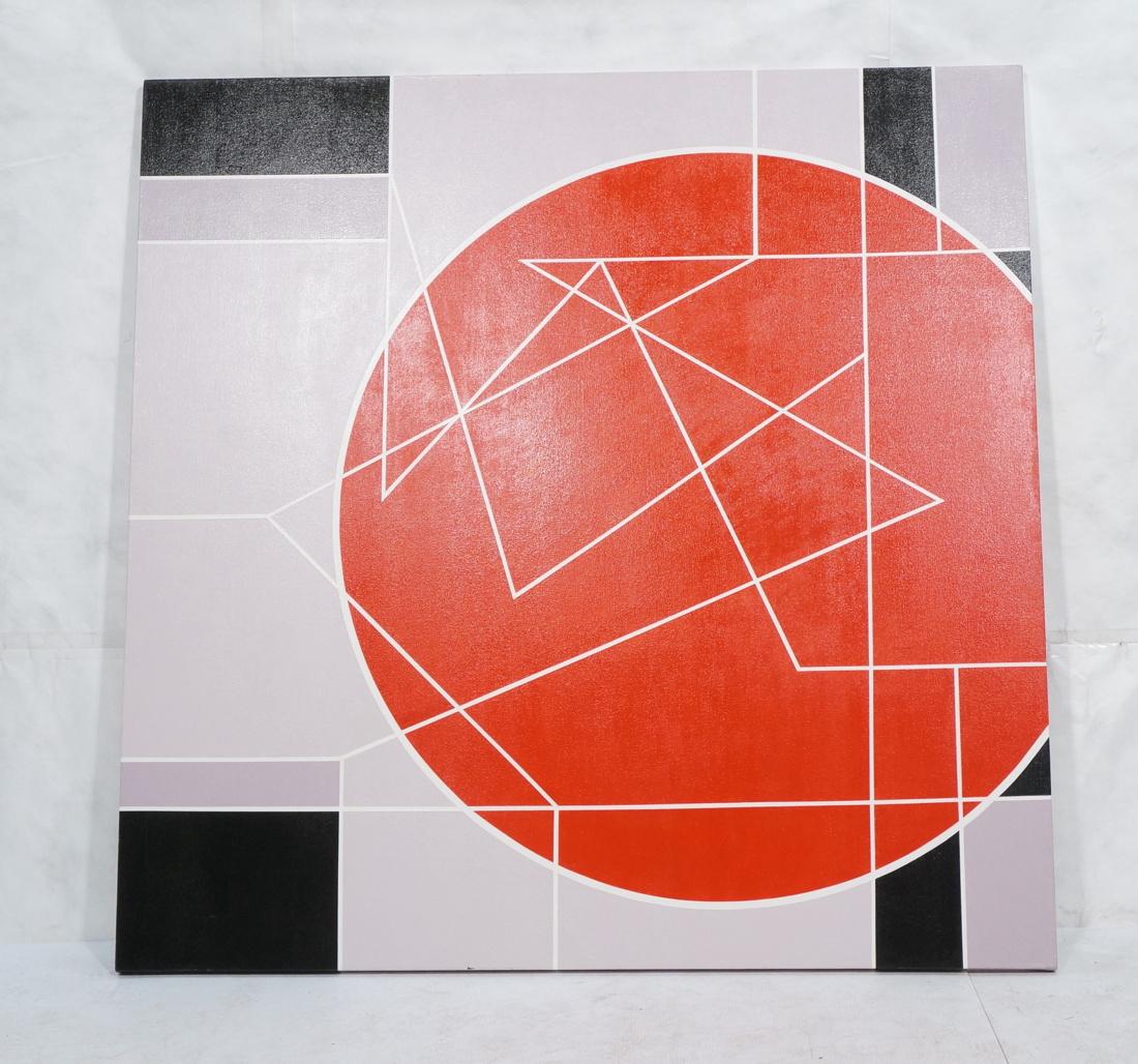 Large Modernist Geometric Oil Painting. Ilya Bolo (1 of 8)