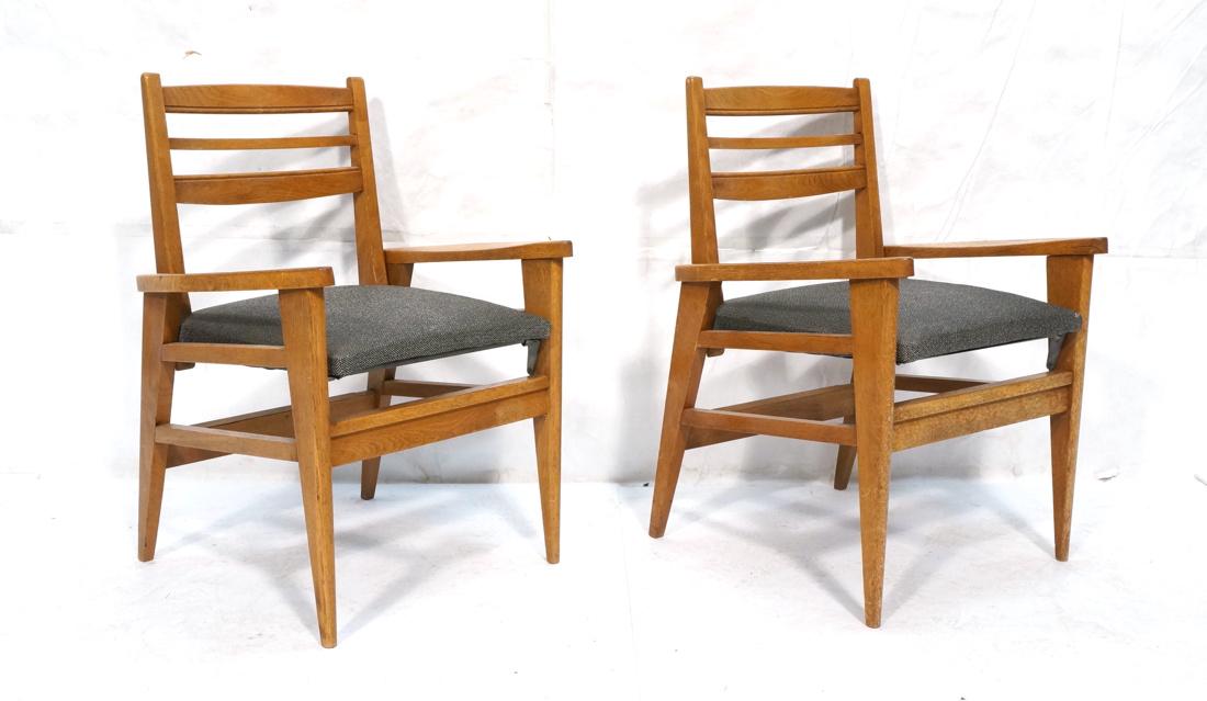 2 Modernist Oak Adjustable Side Lounge Chairs. Ad (1 of 10)