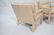 Pr Parsons Style Lounge Chairs. Striped beige uph - 7