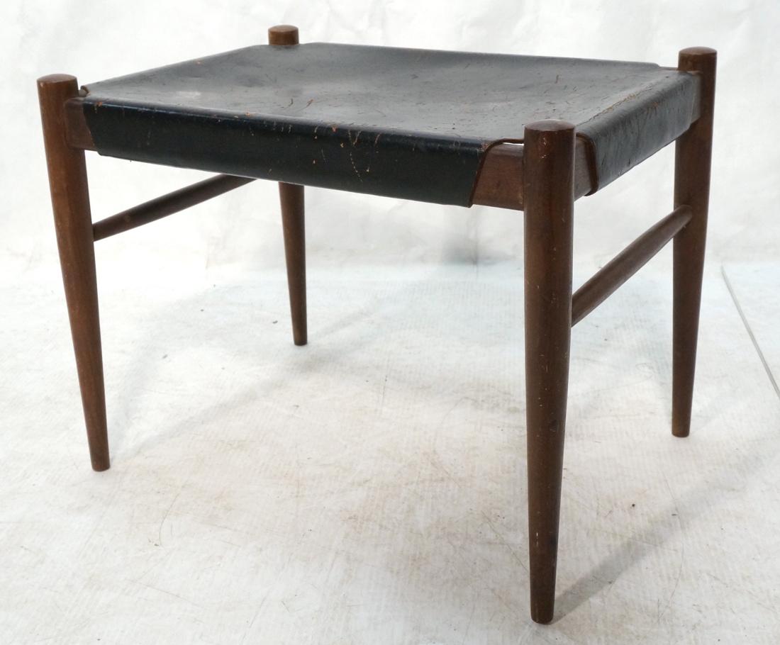 Modern Teak Foot Stool Ottoman HAZOREA. Israeli. (1 of 6)