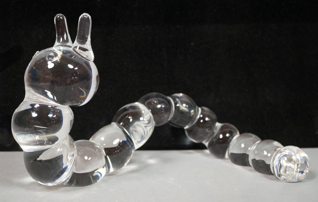 STEUBEN Crystal Caterpillar Inchworm Sculpture wi (1 of 8)