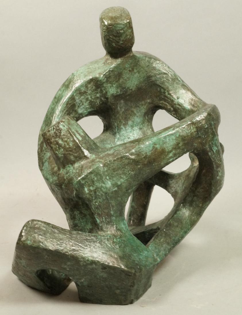 IRMA BARNESS Bronze Sculpture 2 Figures Extended (1 of 7)