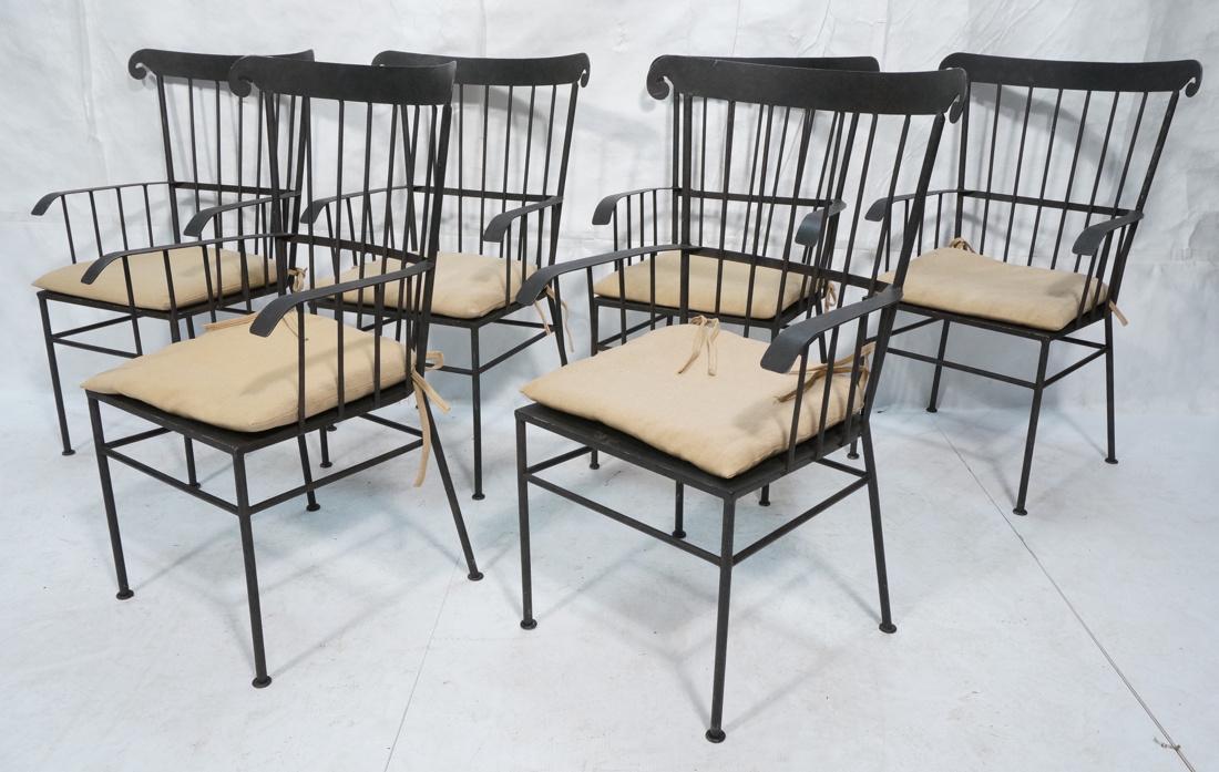 Set 6 Modernist Windsor Back Lounge Chairs. Black (1 of 9)