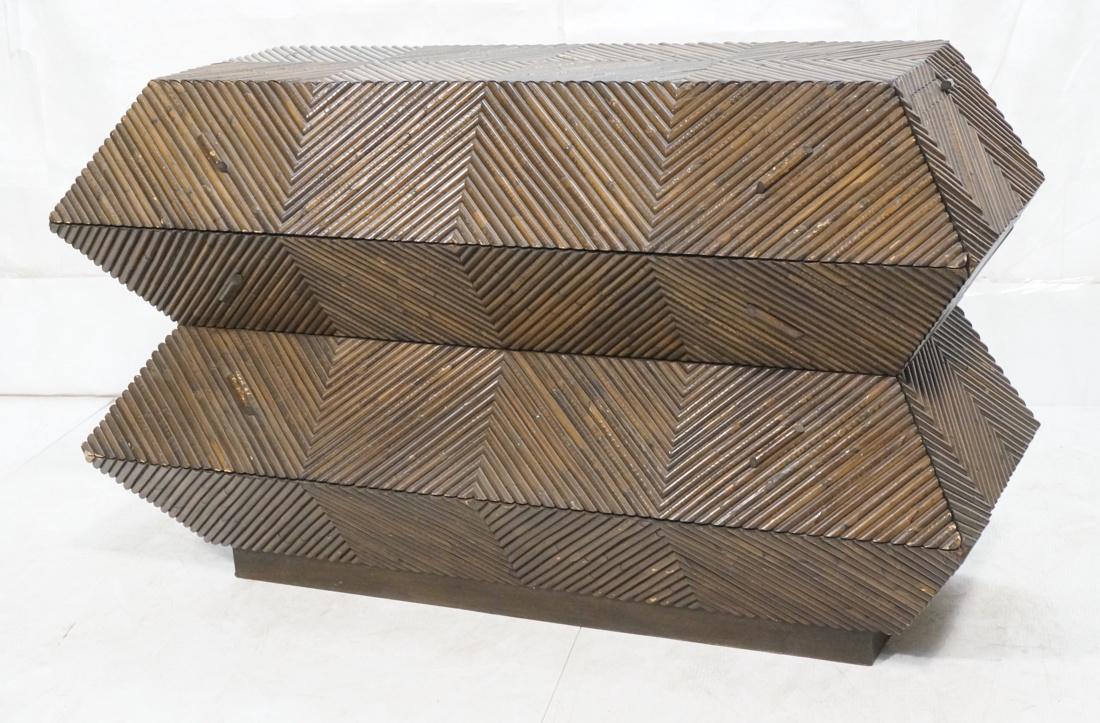 Brutalist Modern Twig Sculpted Front Chest 3 Draw (1 of 10)