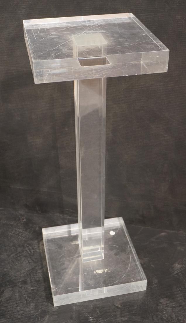 Thick Clear Lucite Display Pedestal Stand. Thick (1 of 8)