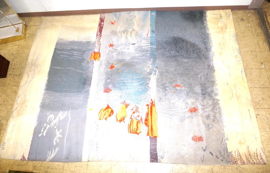 11'2 x 8'1 Large Modernist Room Sized Rug Carpet. (1 of 10)