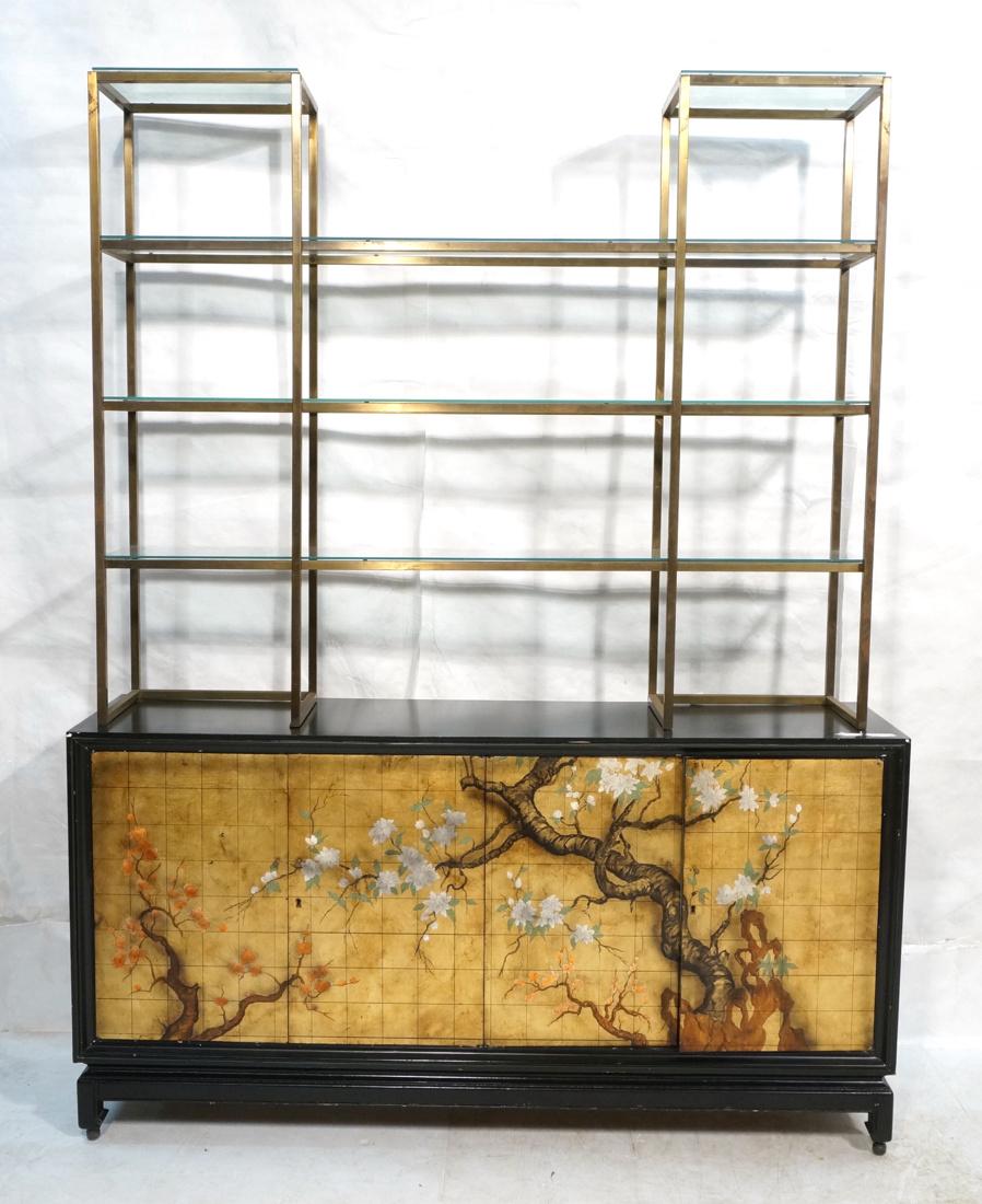 2 pc Modernist Hutch Credenza Sideboard 1) Eboniz (1 of 10)