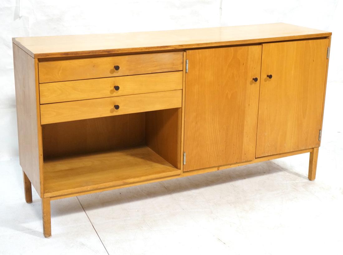 PAUL McCOBB Maple Cabinet Credenza. 3 slim drawer (1 of 10)