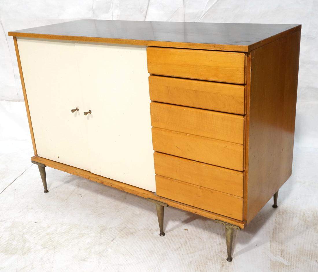 PAUL MCCOBB style 2 Door Cabinet. 2 white enamel (1 of 9)