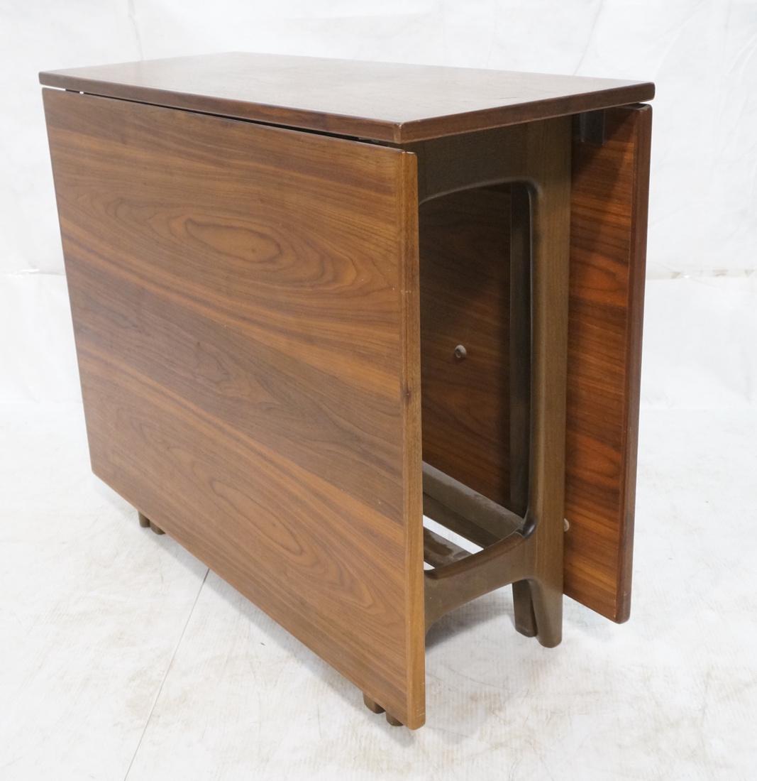 American Modern Walnut Drop Side Dining Table. Th (1 of 10)