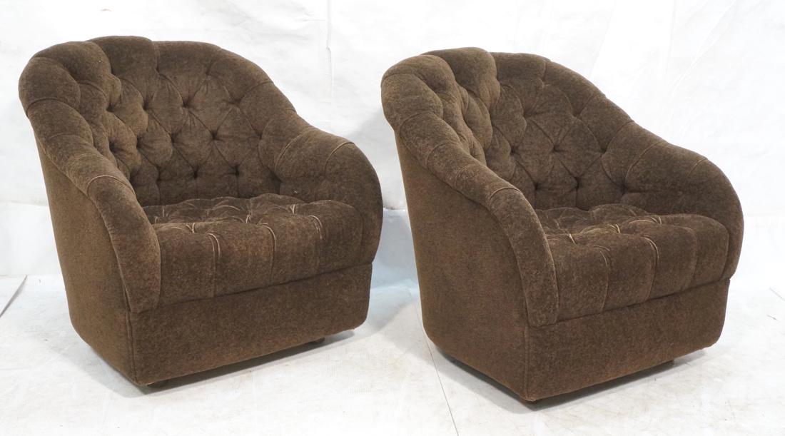 Pr WARD BENNETT Designs Brown Lounge Chairs. Barr (1 of 10)