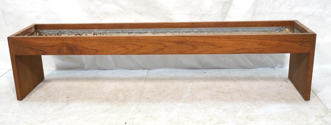 ROBERT PAUL Designs Modern Walnut Planter Table. (1 of 9)