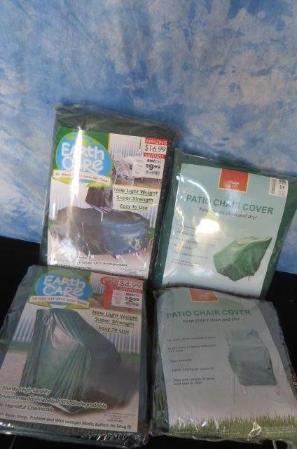 Patio furniture covers: Lot of 4 new in package patio covers