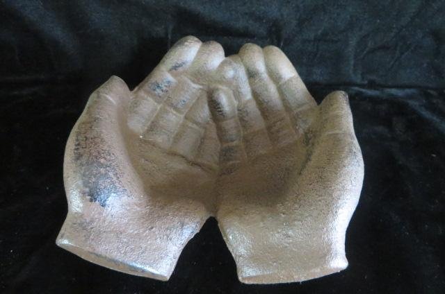 Cast Iron hands: cast iron hands 5 3/4" x 5 3/4"