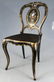 Victorian Black Lacquered Chair