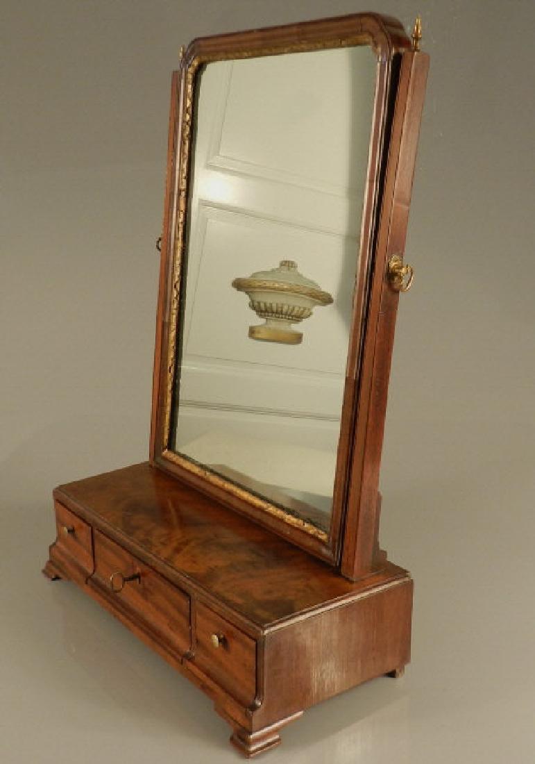 George II Swing Frame Mahogany Toilet Mirror (1 of 6)
