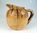 Folk Art Burl Wood Pitcher A burl wood carved pitcher,