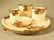 Art Nouveau Style Alabaster Smoker's Set
