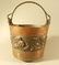 Hand Hammered Copper Pail With Acanthus Leaves