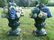 Pair of Vintage Garden Urns With Fruit