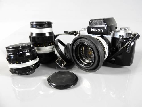 NIKON F2 PHOTOMIC CAMERA & TWO LENSES (1 of 16)