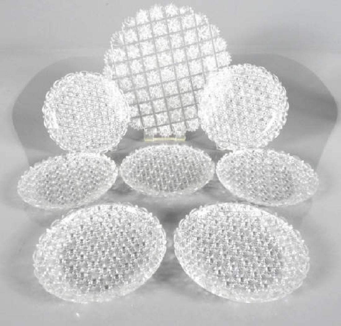 BRILLIANT CUT GLASS PLATES & PLATTER (1 of 3)