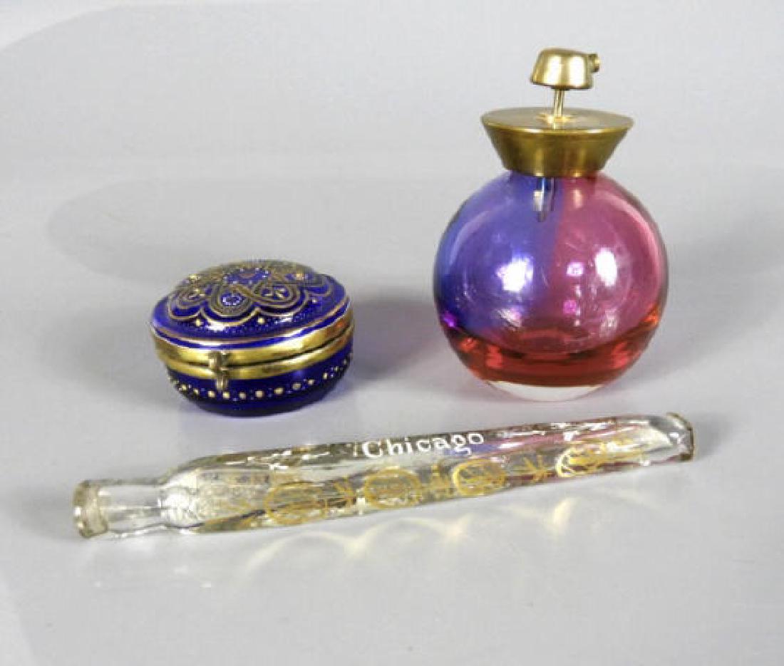 CHICAGO EXHIBITION PERFUME PHIAL & 2 OTHERS (1 of 4)
