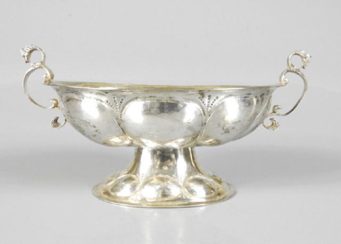 SILVER DUTCH BOWL WITH REPOUSSE C. 1848 (1 of 4)