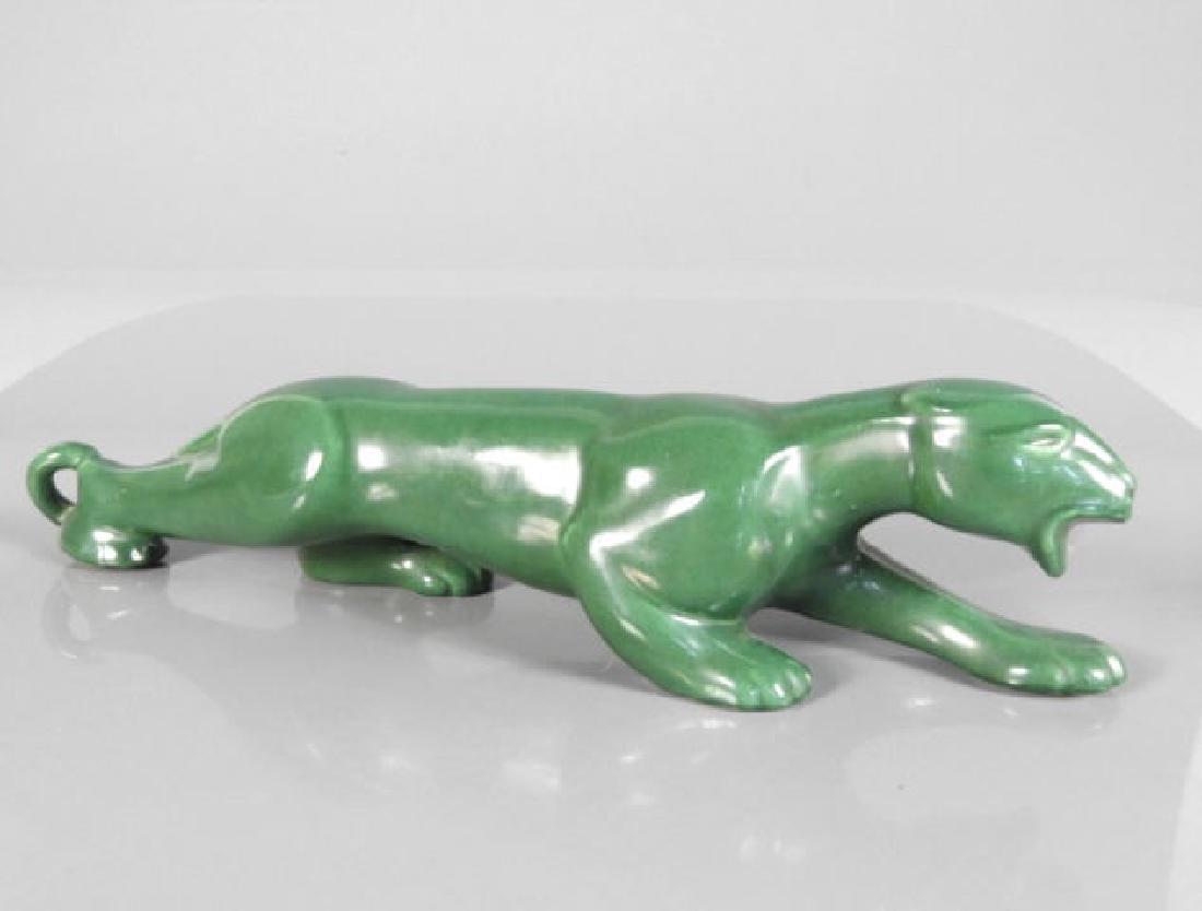 ART DECO PERIOD CERAMIC FELINE (1 of 5)