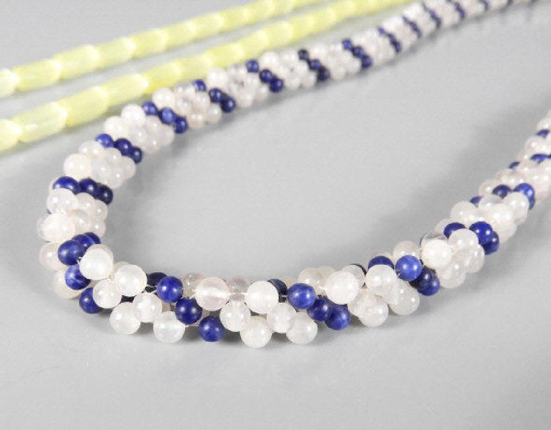 LAPIS LAZULI & VENETIAN BEAD NECKLACES (1 of 6)