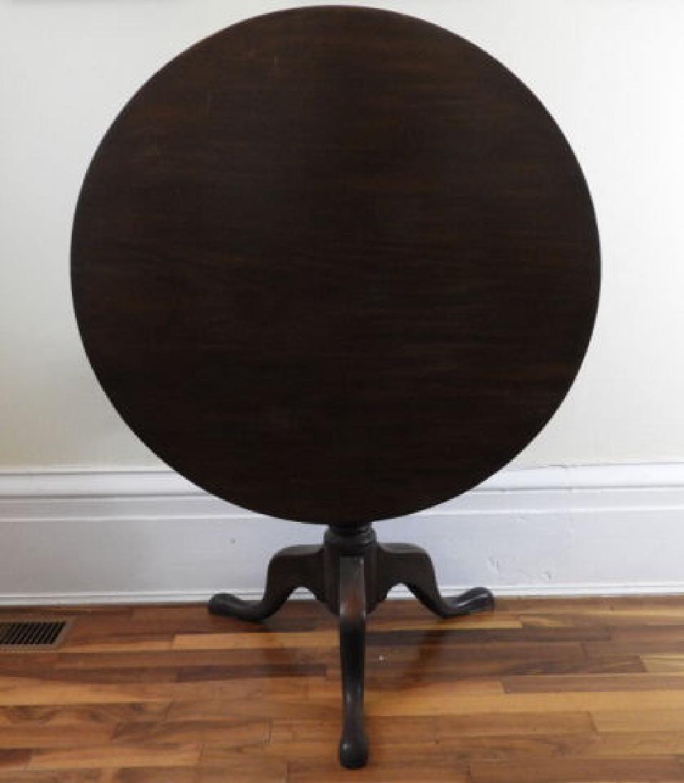 OAK GEORGE III BIRD CAGE TILT-TOP TABLE (1 of 6)