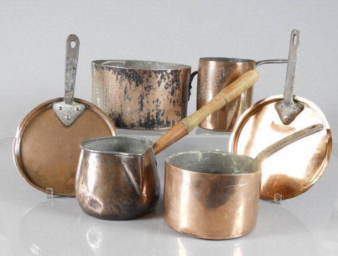 VARIOUS PIECES OF COPPER WARE (1 of 2)