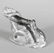 INUIT ART - STONE CARVING KNEELING MAN & SEAL - 3