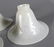 FOUR WHITE ART GLASS SHADES - 4