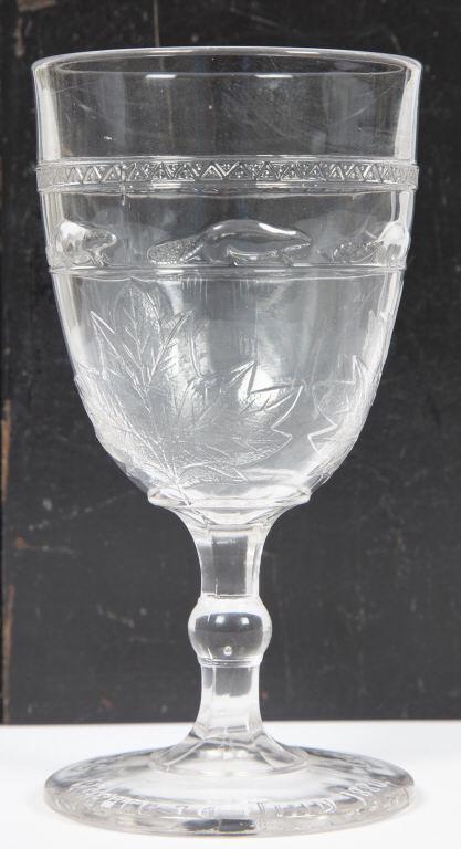 BEAVER BAND GOBLET / VERRE AVEC CASTORS, D. 1880 (1 of 3)
