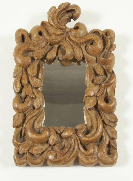 SMALL LOUIS XV MIRROR FRAME / CADRE DE MIROIR (1 of 6)