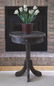 REGENCY STYLE DRUM TABLE / TABLE À TAMBOUR, QC