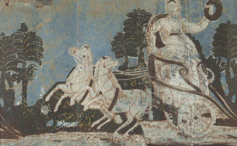 TWO WALLPAPER FRAGMENTS / PAPIER-PEINTS, USA (1 of 4)