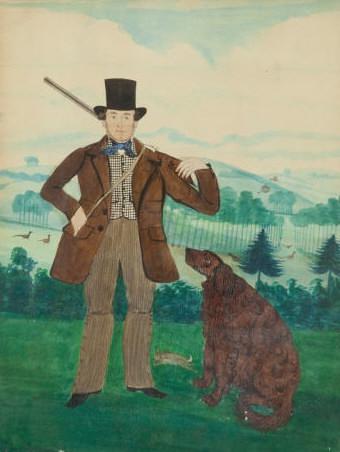 TWO WATERCOLOURS MAN & WOMAN / DEUX D'AQUARELLES (1 of 4)