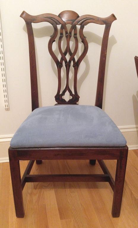 CHIPPENDALE SIDE CHAIR / CHAISE CHIPPENDALE, N.S. (1 of 4)