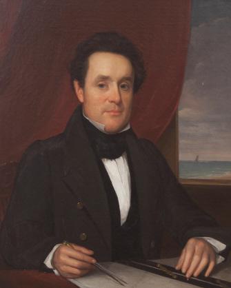 OIL ON CANVAS CAPTAIN CHESTNUT, N.B. CIRCA 1835 (1 of 8)