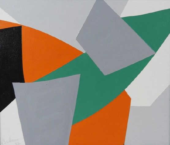 Marcel C. BARBEAU, O.C., O.Q. (1925-2016): Marcel Christian Barbeau, acrylic on canvas, "L'Odeur Du Grand Large 12", signed and dated B/L '82, titled verso. 10" x 12". Provenance: purchased directly from the artist.