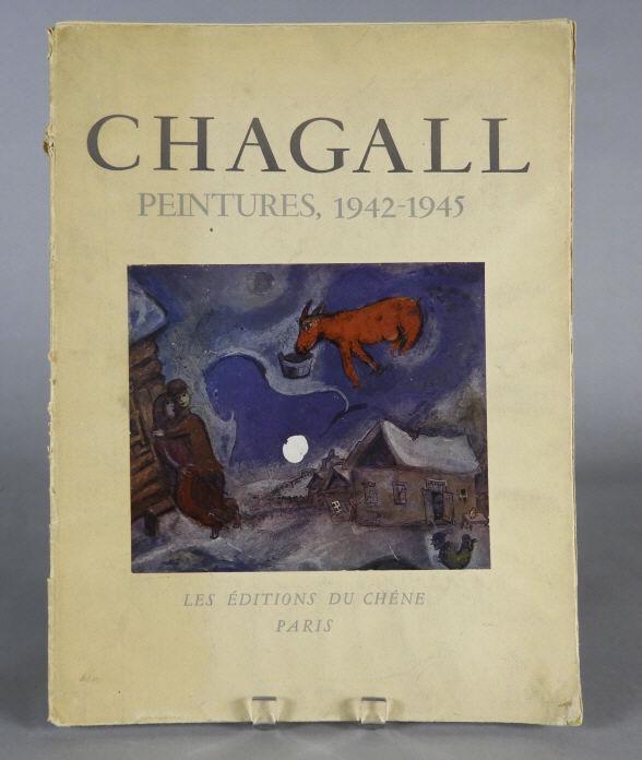 Marc CHAGALL (1887-1985) Russian/French: Marc Chagall, book, "Peintures 1942-1945", Les Editions du Chêne, Paris. Includes 16 colour photo reproductions tipped in onto numbered single leaves. The coloured photos were executed by Cliches