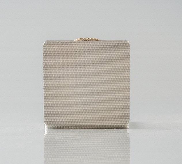 Asprey Sterling Silver Powder Case With Gold Clasp (1 of 7)