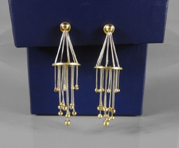 18kt Yellow Gold Chandelier Drop Earrings (1 of 7)