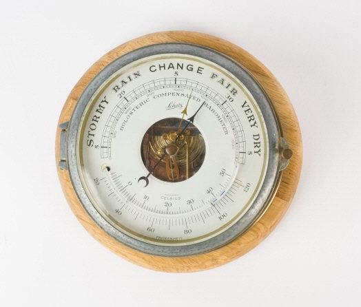 Holosteric Compensated Brass Barometer (1 of 5)