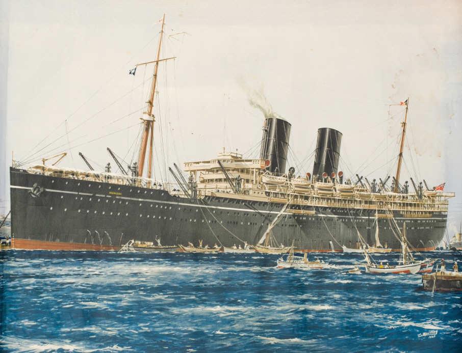 Vintage Advertising Poster, P&O Ranchi (1 of 6)