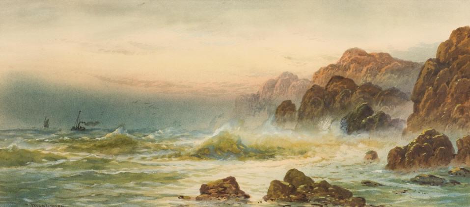 British School, Coastal Scene, 19th Century (1 of 3)